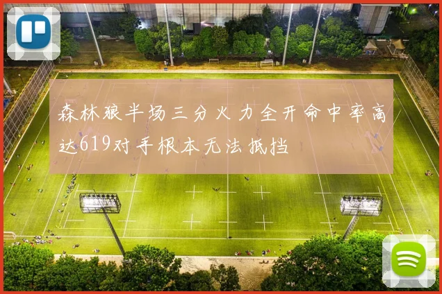 森林狼半场三分火力全开命中率高达619对手根本无法抵挡